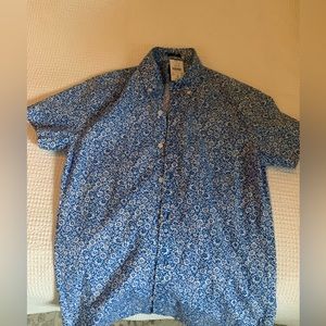 JCREW men’s floral, short sleeve button down